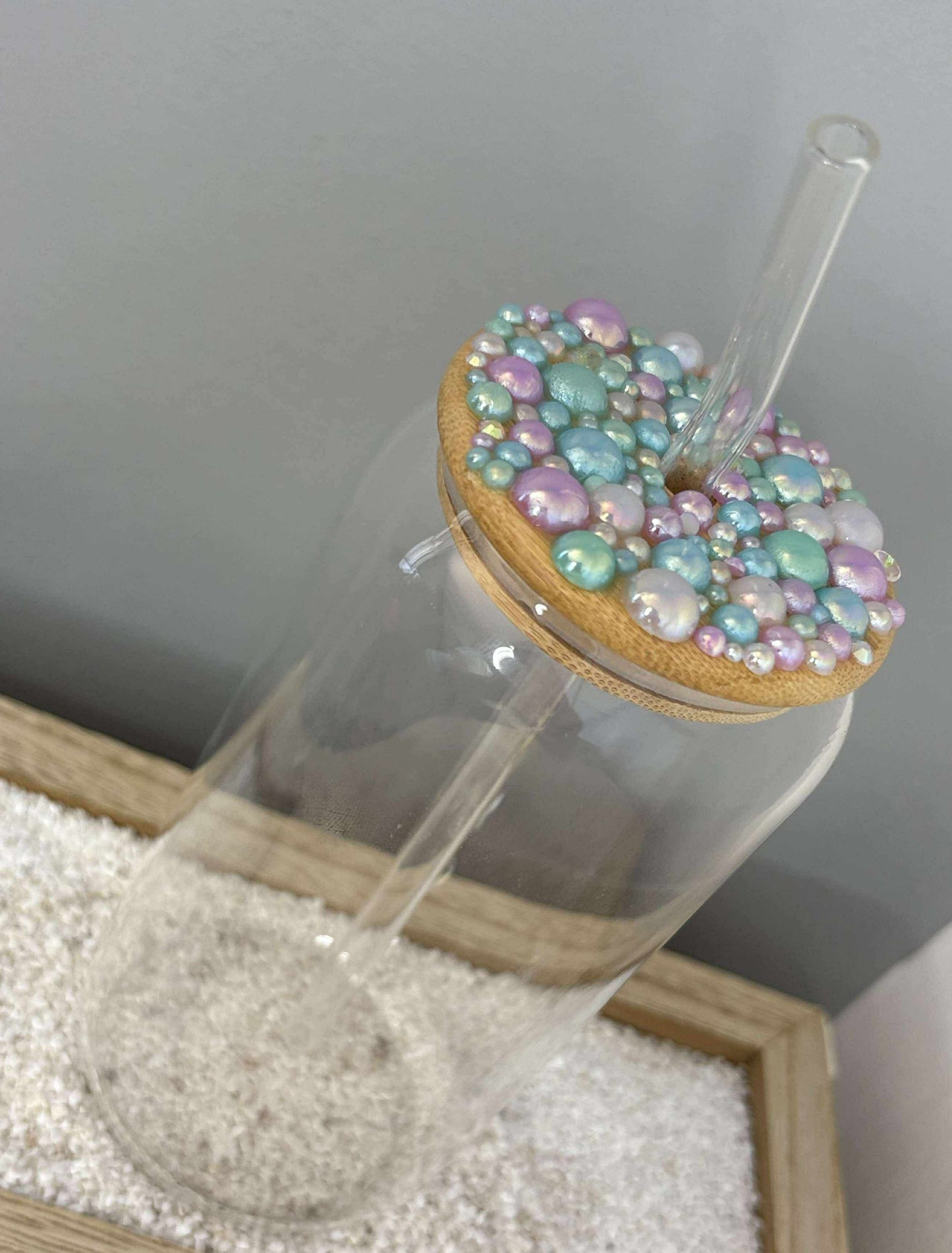 Simple Mermaid Pearl Top Tumbler