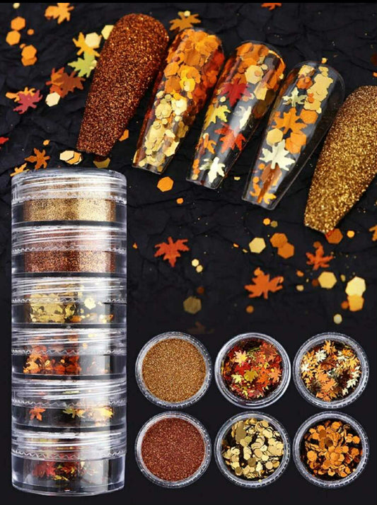 Nail Art Glitter and Sequins