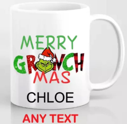 Merry Grinchmas Personalised Cup
