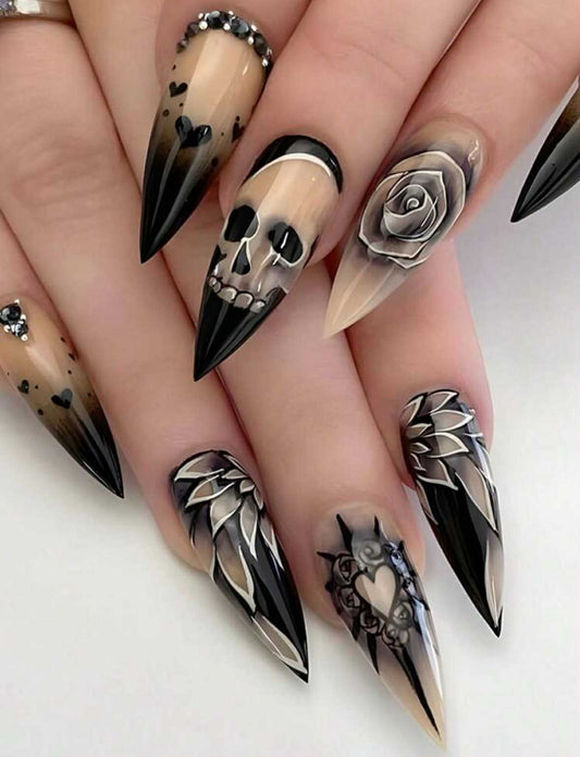 Skull Style Claw Nails