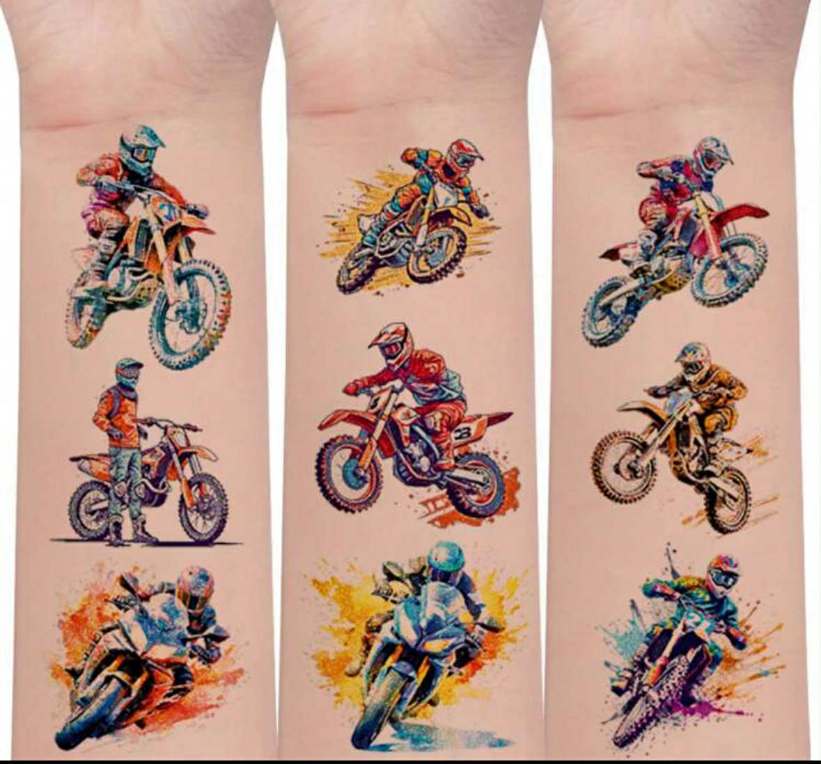 12 Piece Glitter Temporary Tattoos