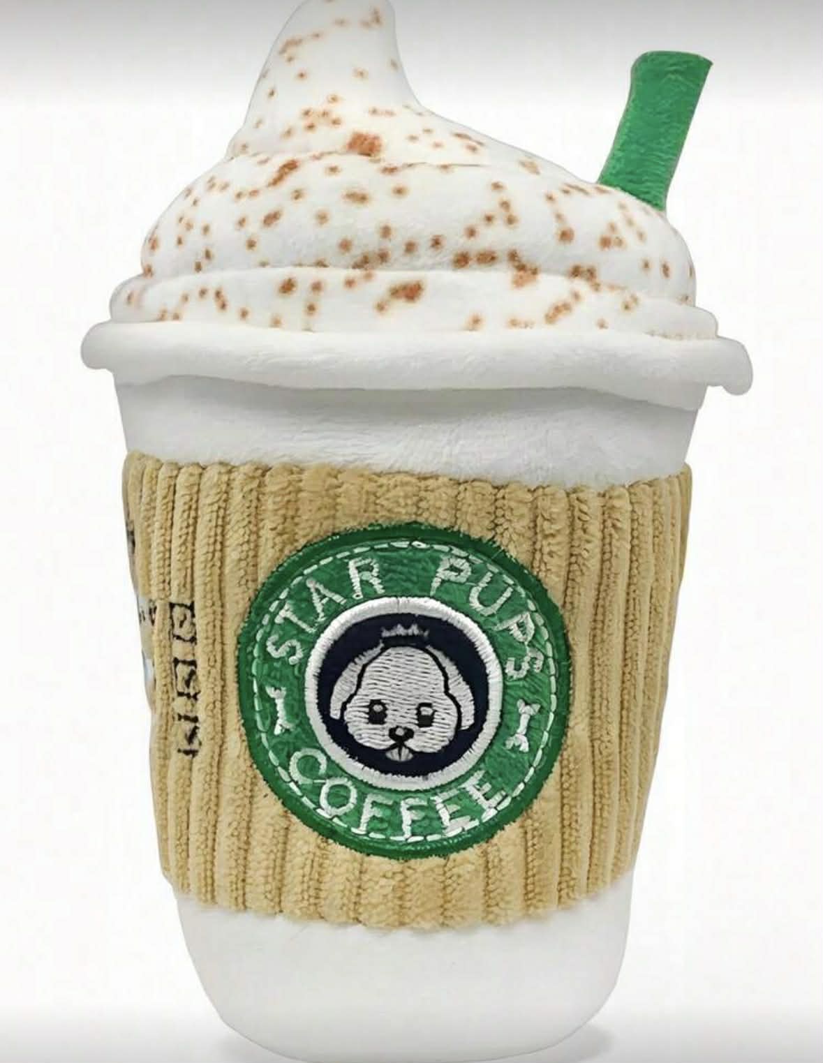 Star Pups Coffee Squeaky Toy