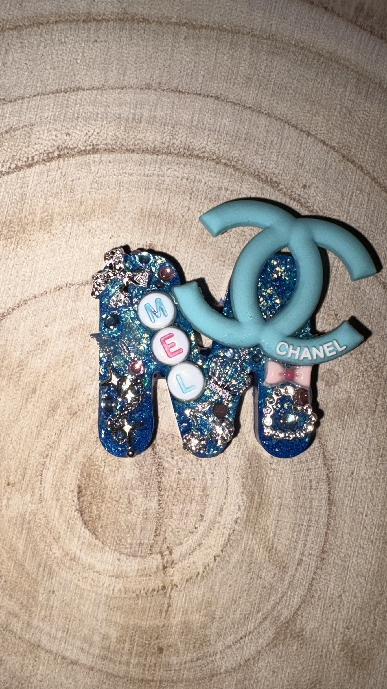 Handmade Resin Letter Junk Keyring