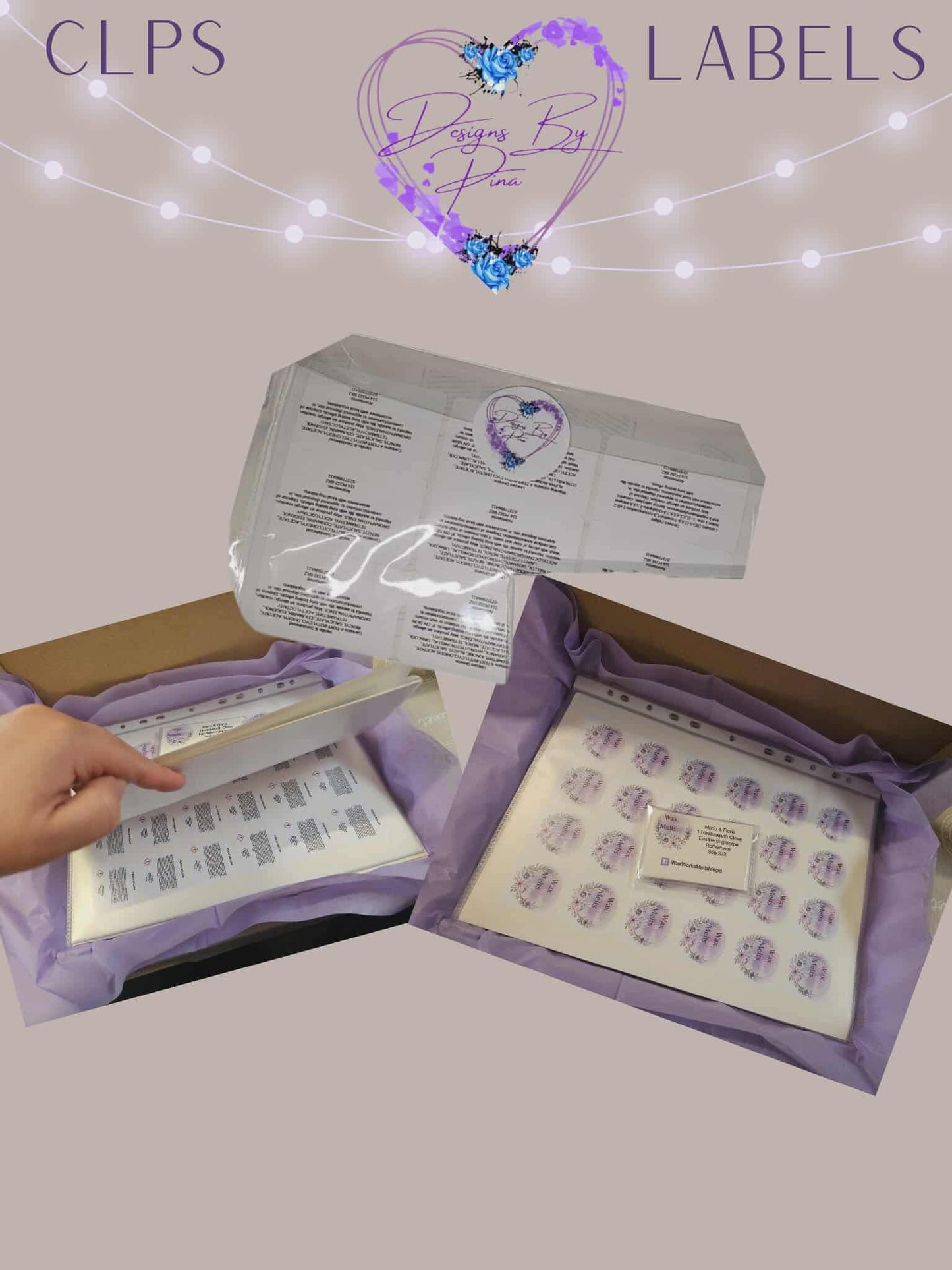 Designs By Pina 250 Labels