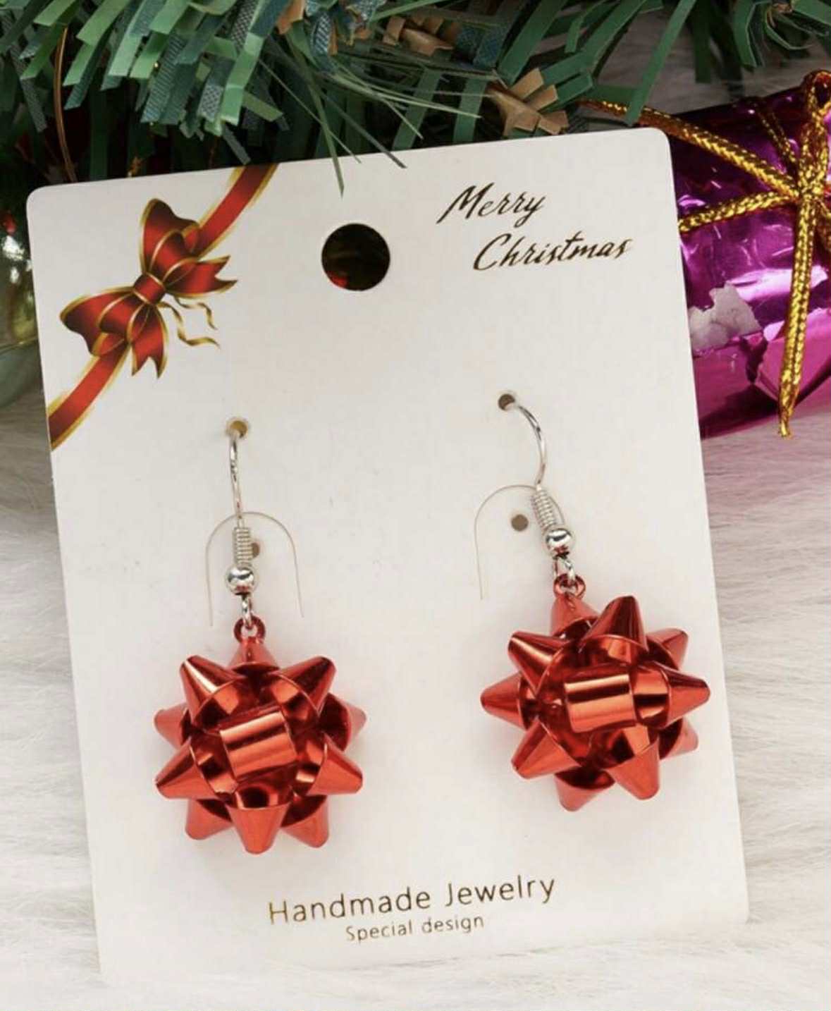 Gift Tag Style Earrings