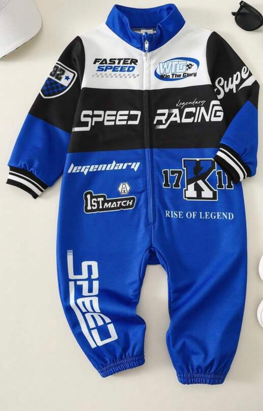 Baby Race Car Driver Jumpsuit