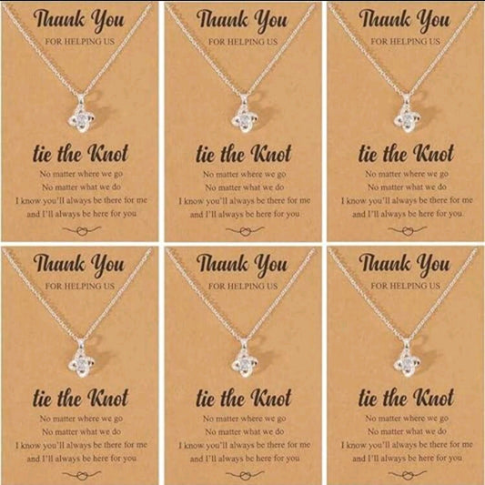 Thank You Bridesmaid Necklace