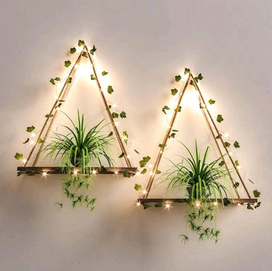 Artificial Ivy LED Light Shelf