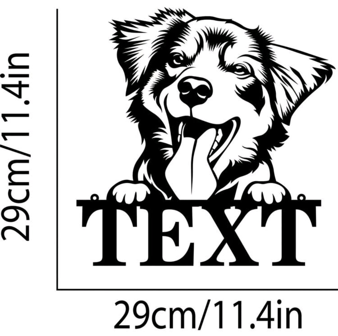 Customised Dog Metal Wall Art