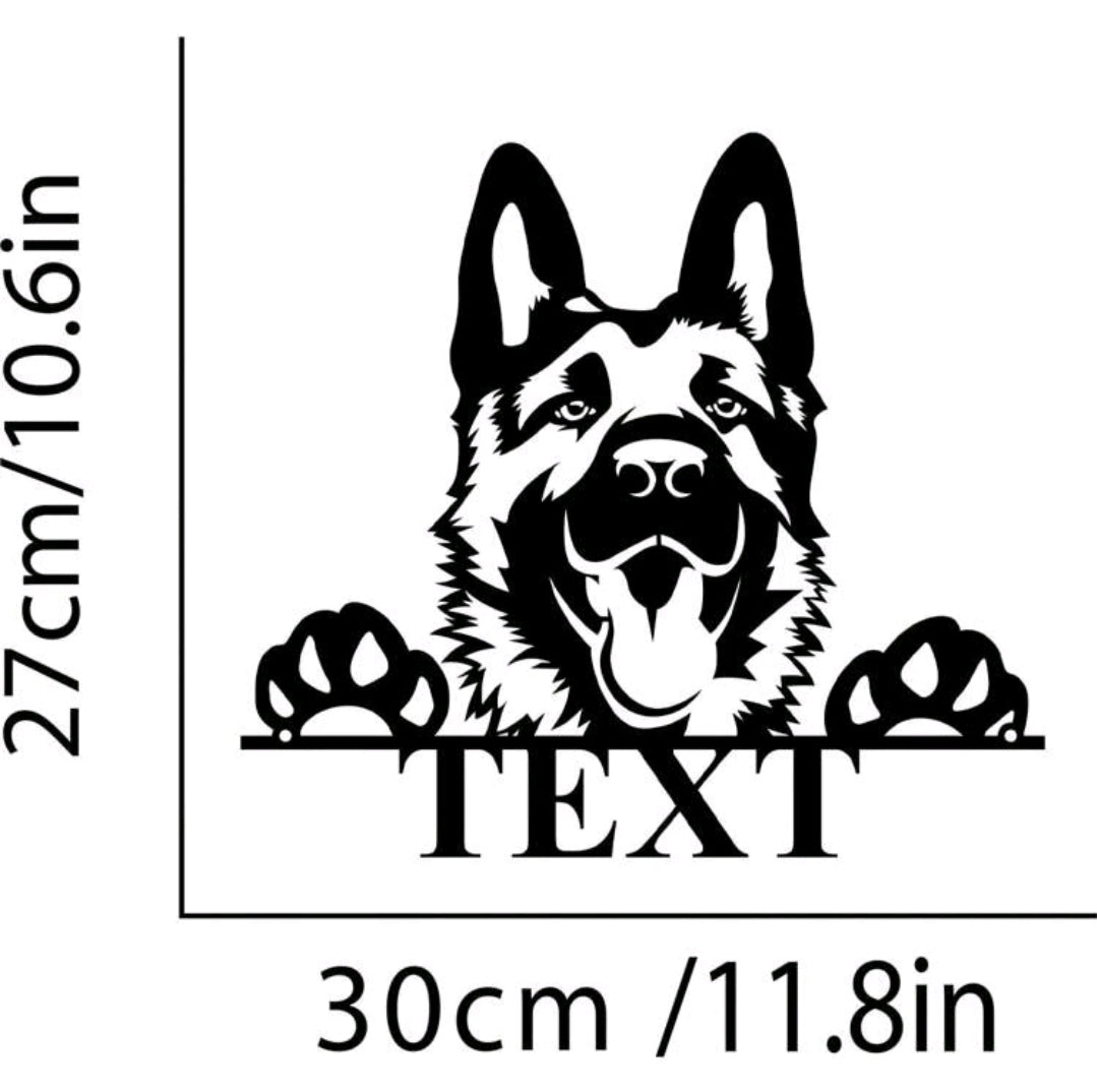 Customised Dog Metal Wall Art