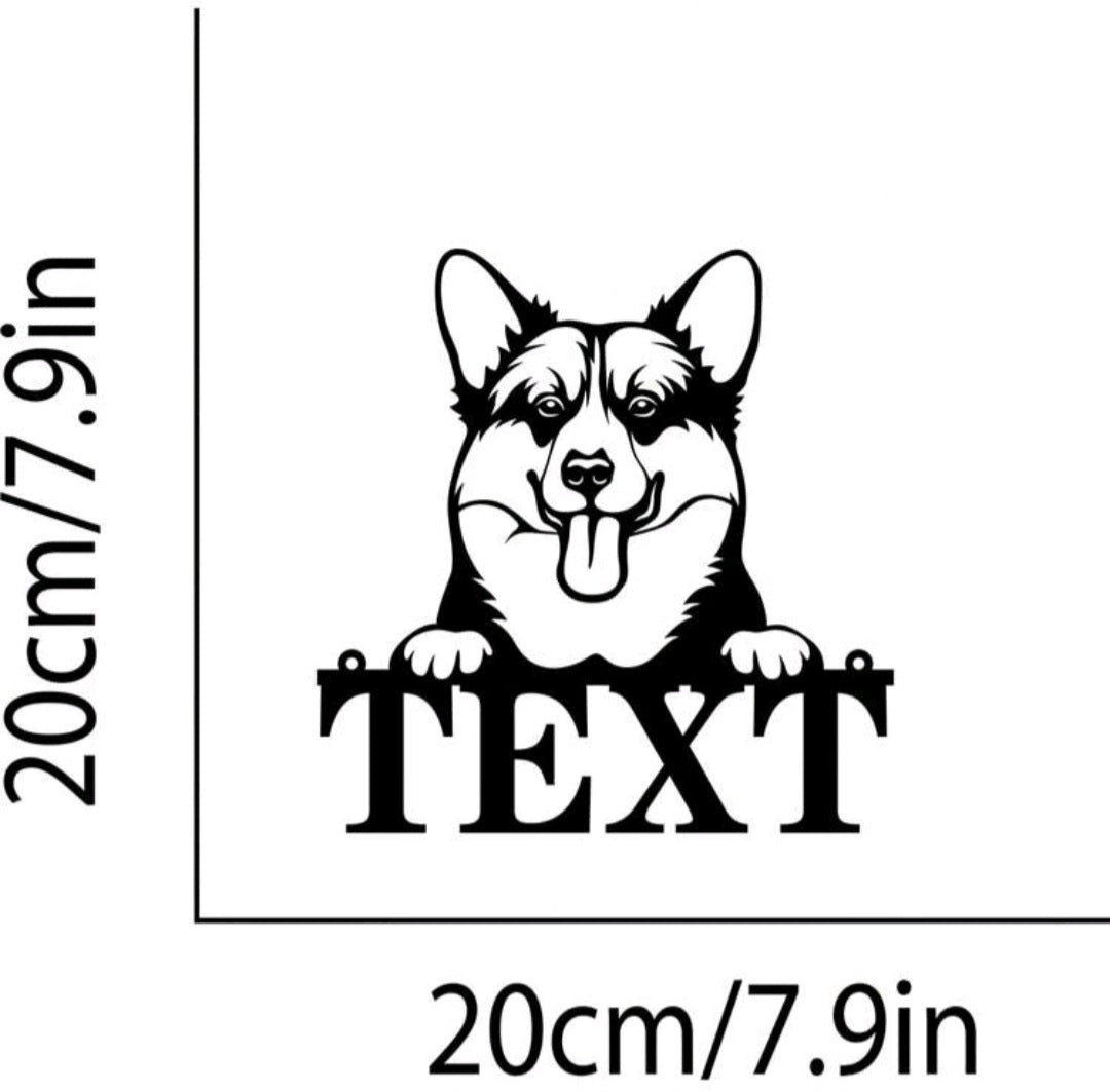 Customised Dog Metal Wall Art