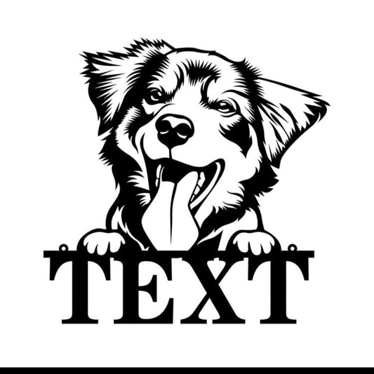 Customised Dog Metal Wall Art