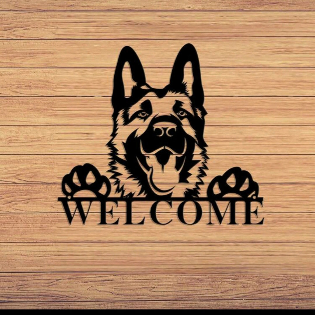 Customised Dog Metal Wall Art