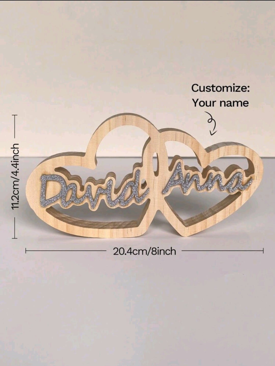 Personalised Wooden Heart