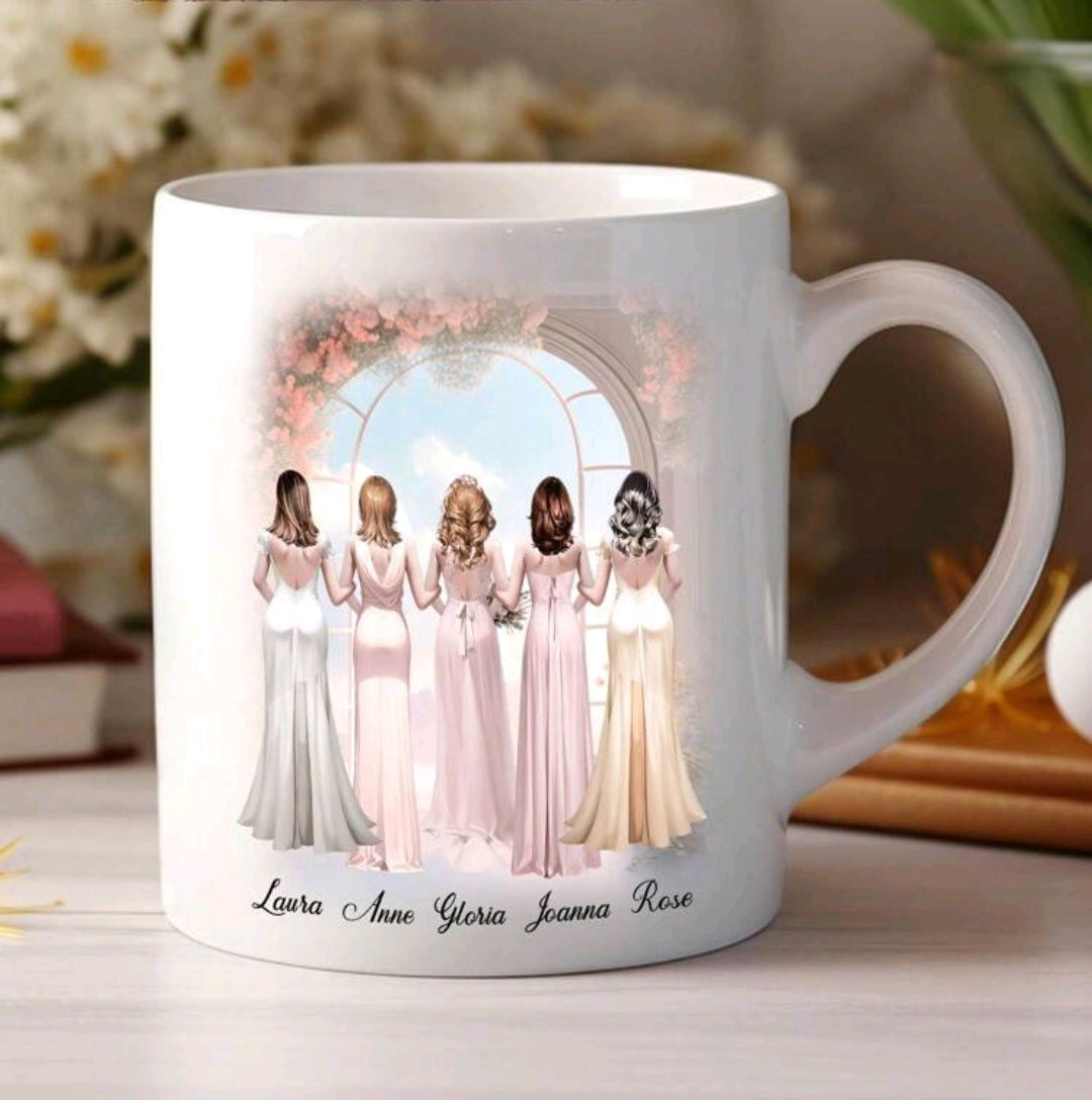 Bridesmaids Personalised Cup