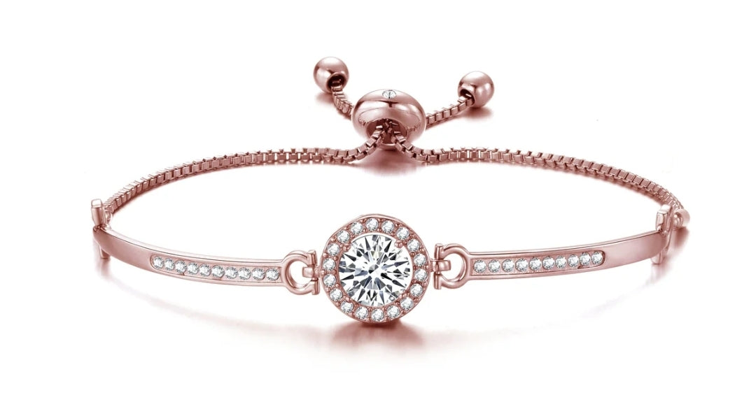 Rose Gold Crystals Bracelet