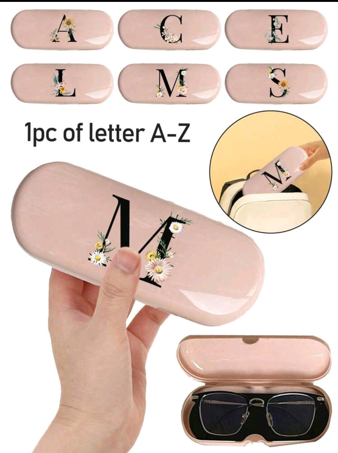 Letter Glasses Case
