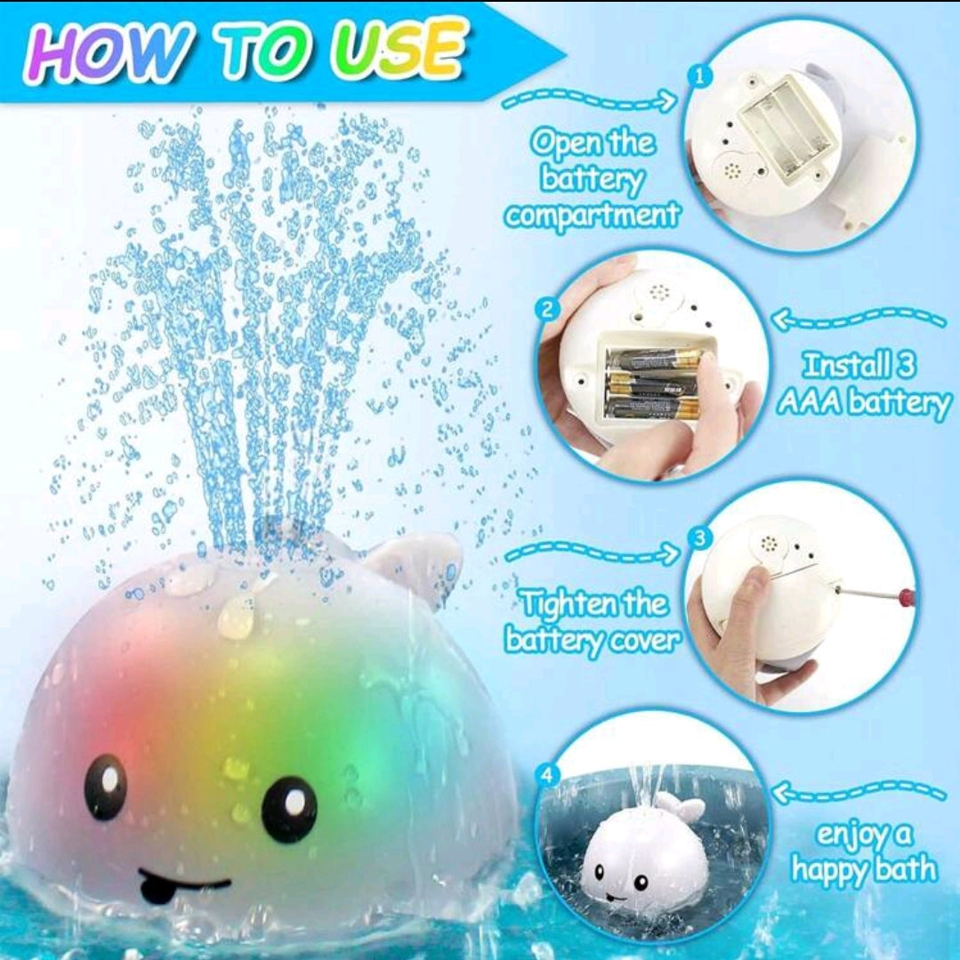 Colour Changing Spraying Whale