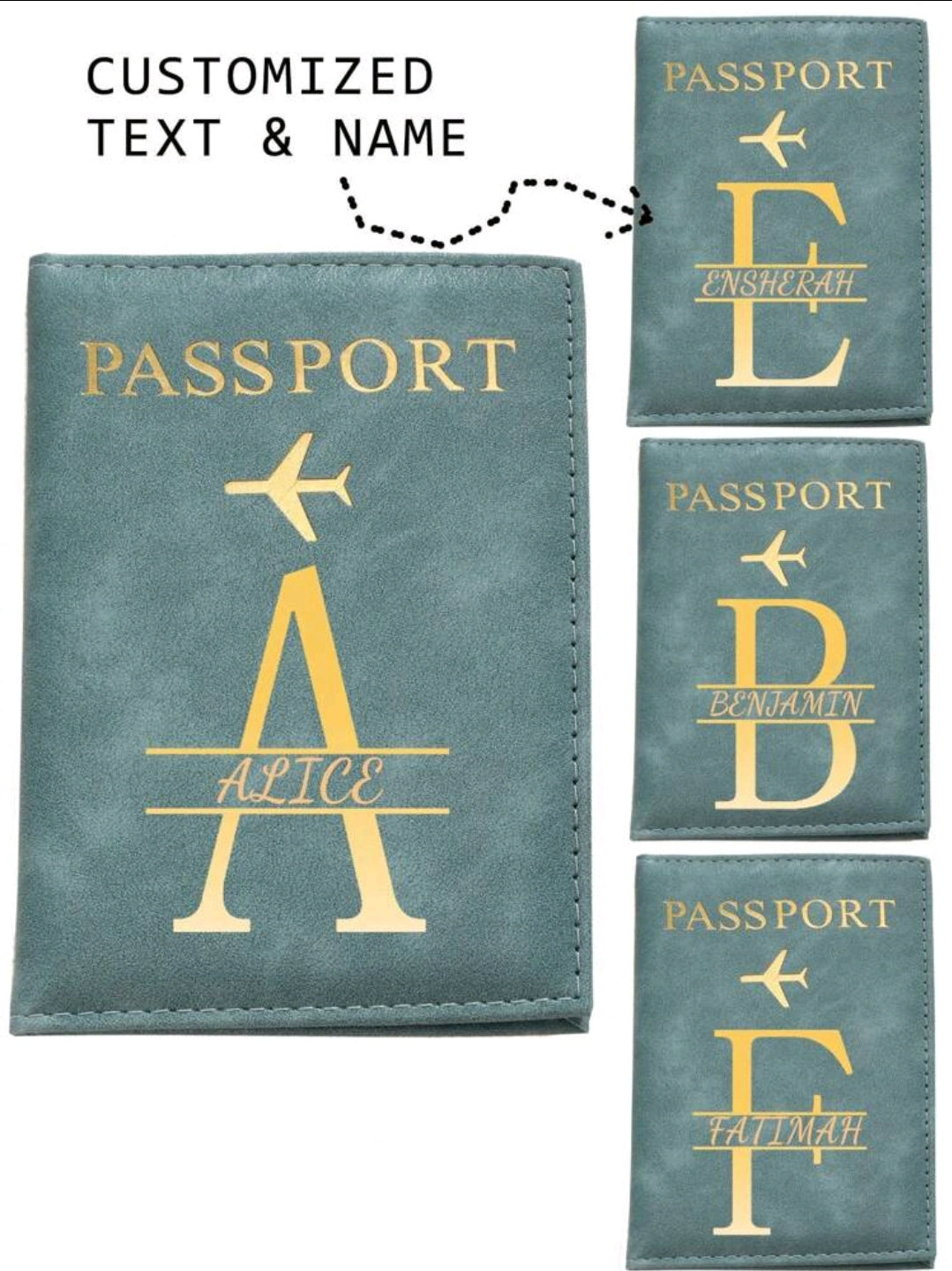 PU Personalised Passport Holder
