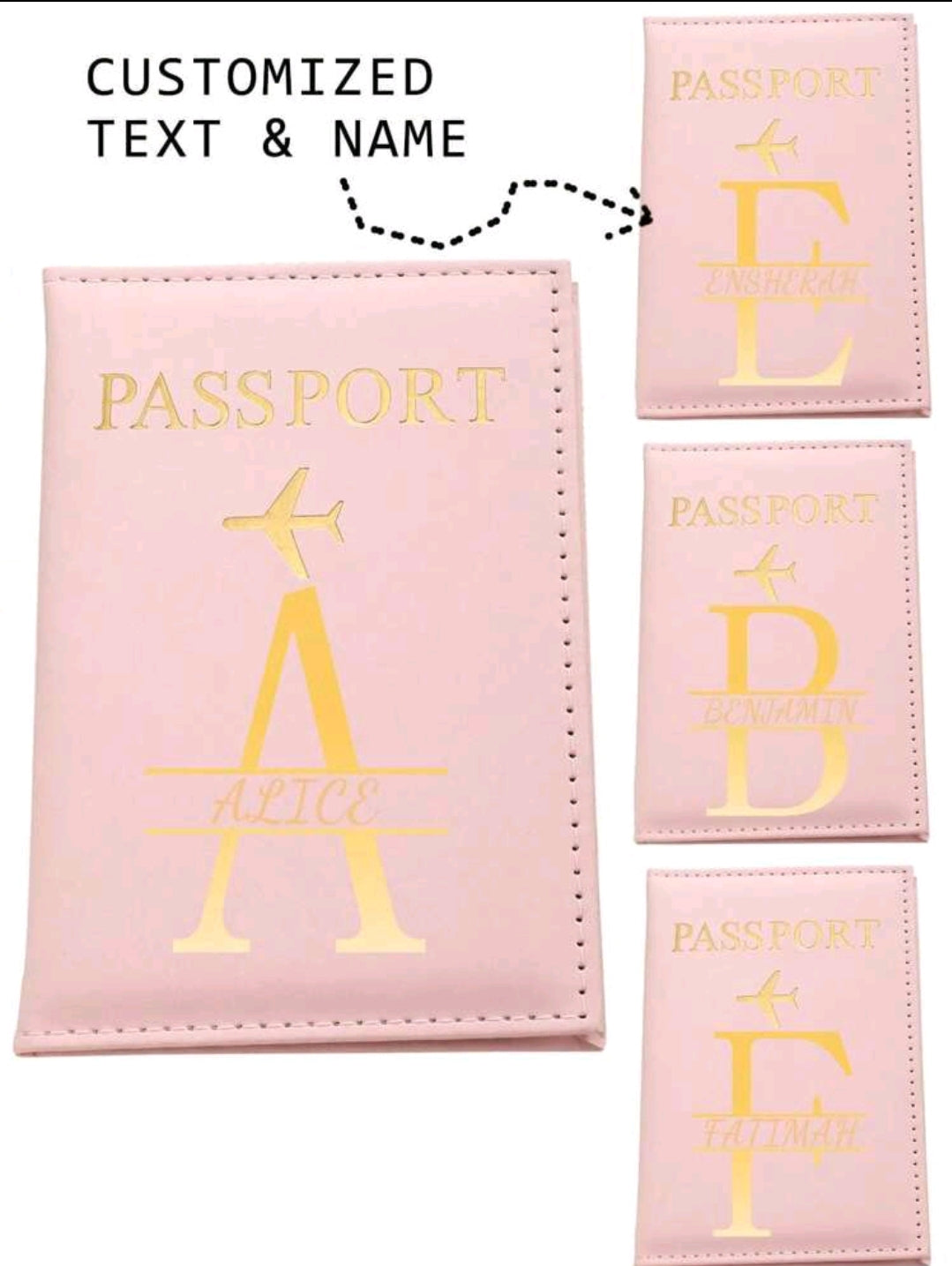 PU Personalised Passport Holder
