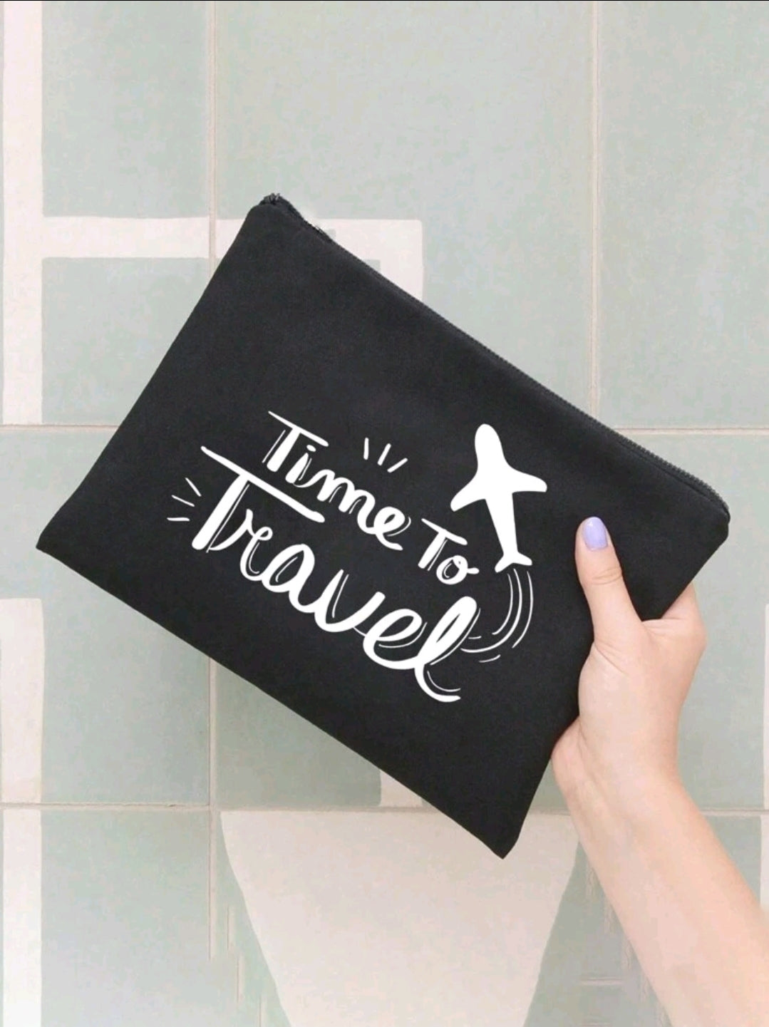 Time To Travel Makeup Bag