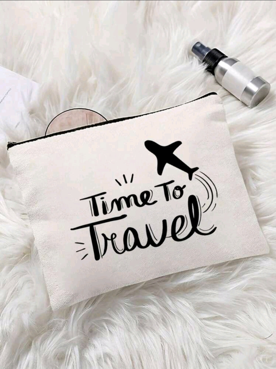 Time To Travel Makeup Bag