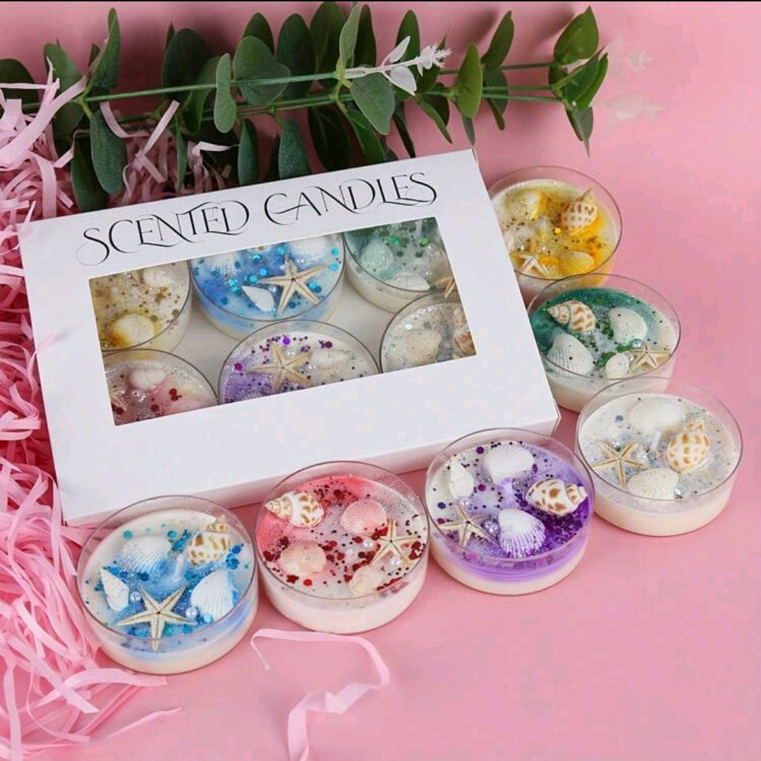 Pack of 6 Scented Candles