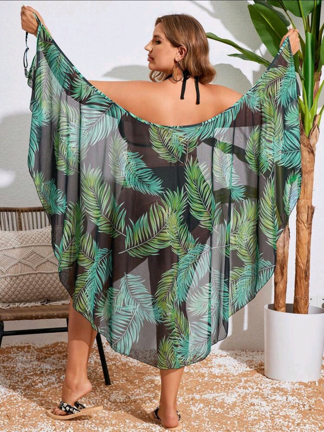Curve Beach Wrap Dress