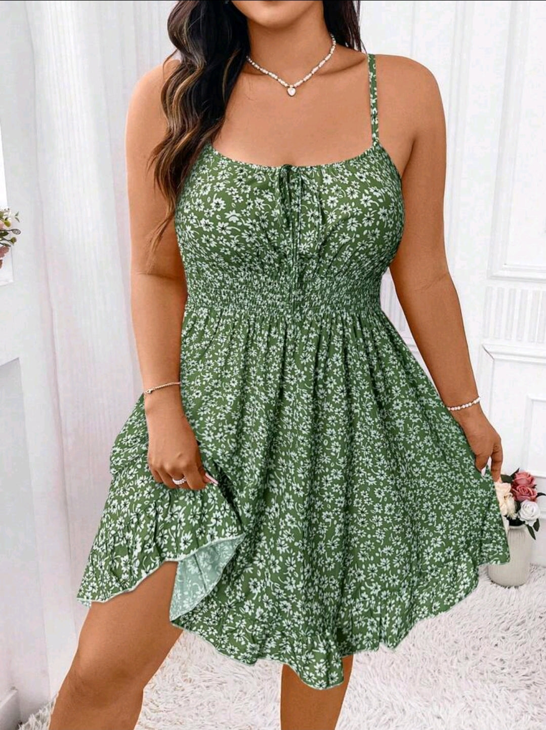 Curve Floral Cami Dress