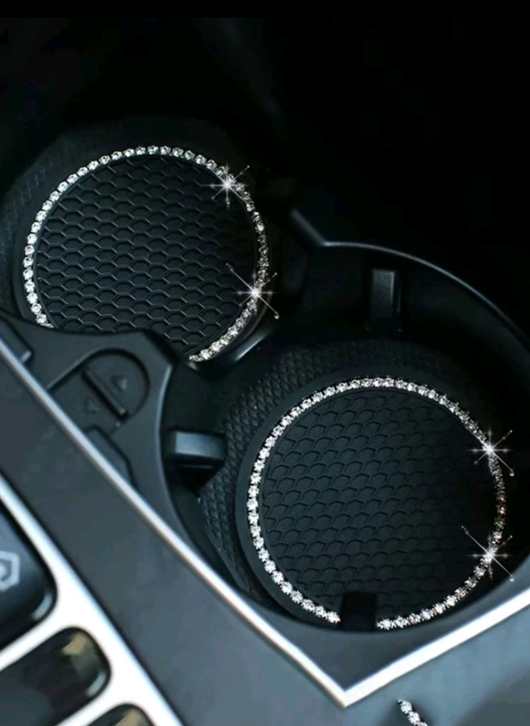 2 Black Car Cup Holders