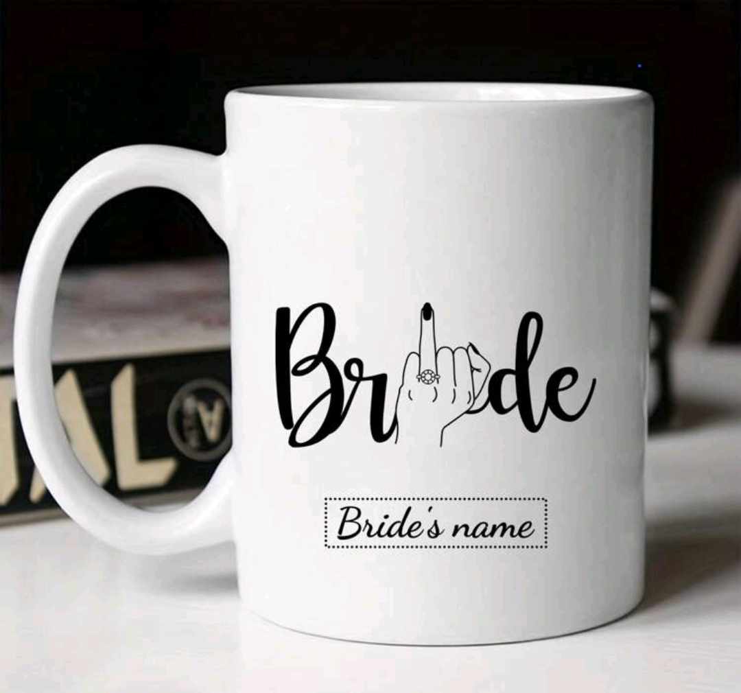 Personalised Bride Cup