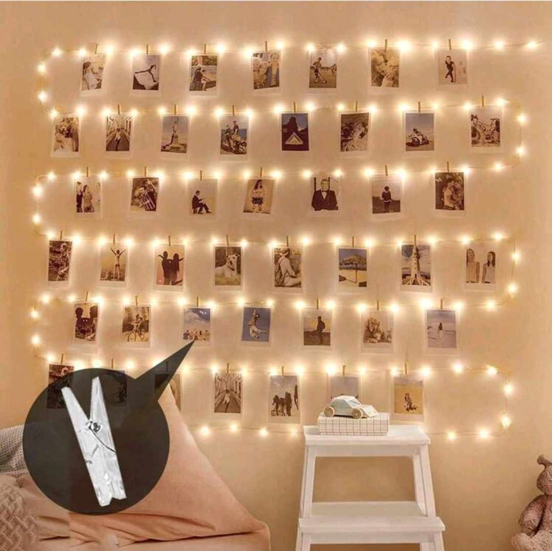 LED Photo Strip Lights With Pegs