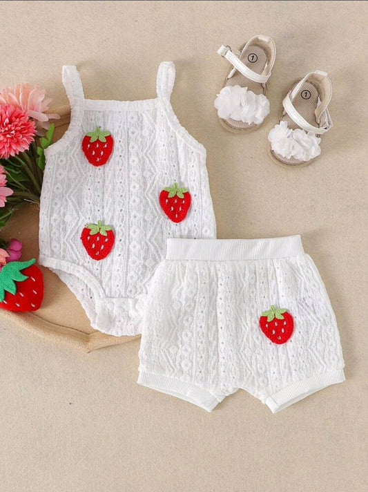 Girls Romper And Short Set