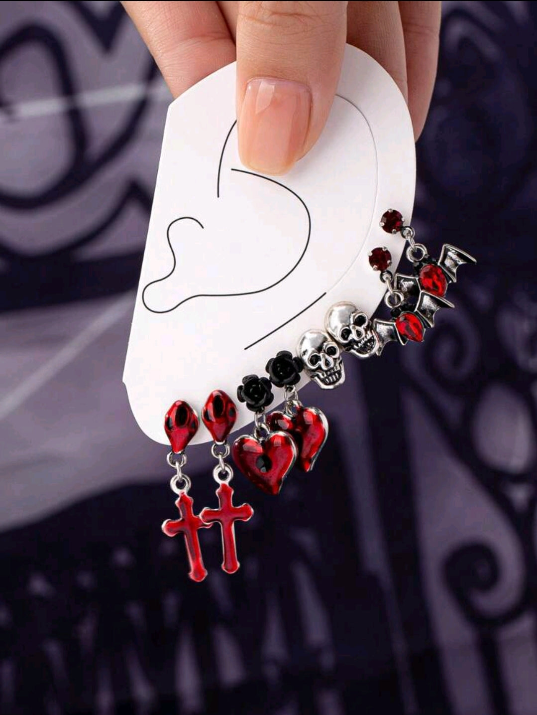 Gothic Vampire Inspired Earrings