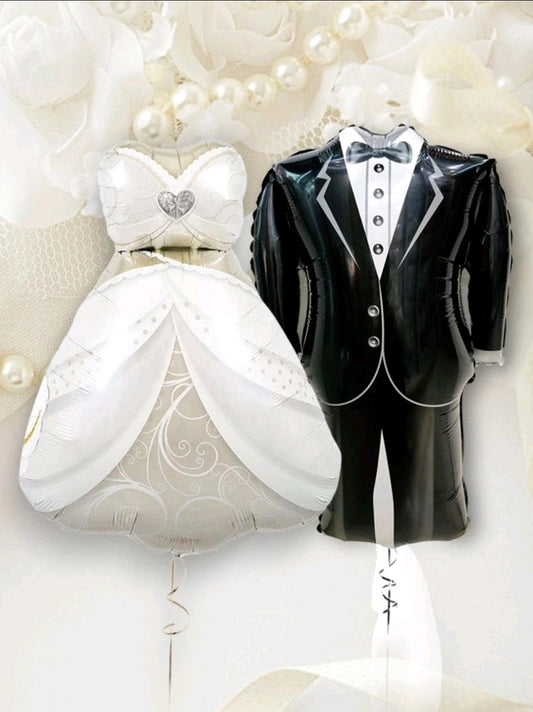 2 Piece Bride and Groom Balloons