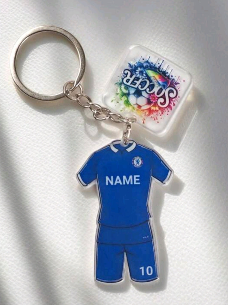 Custom Soccer Jersey Keychain