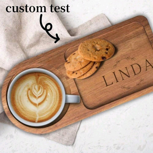 Personalised Cup And Biscuit Board