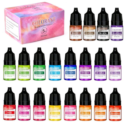 20 Soap And Candle Colours