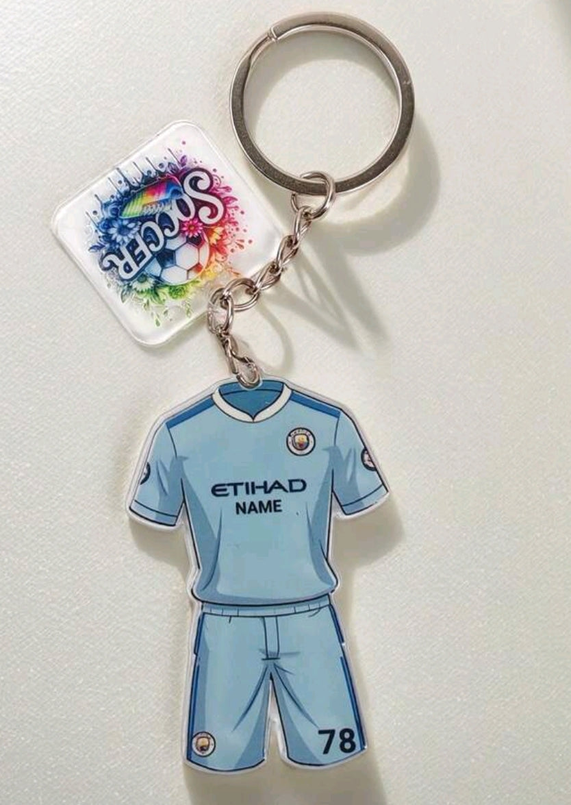 Custom Soccer Jersey Keychain