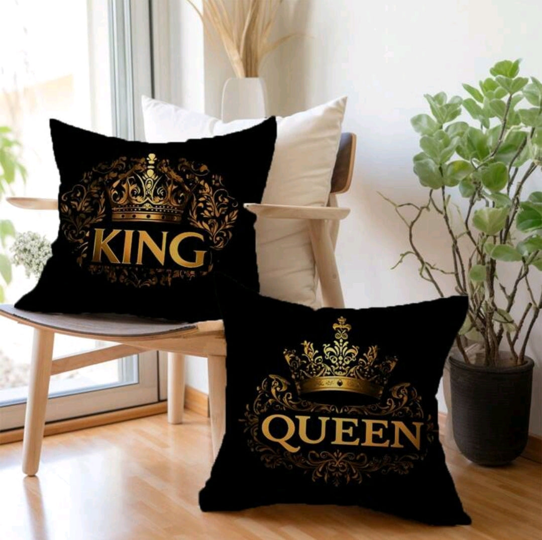 King and Queen Cushion Covers