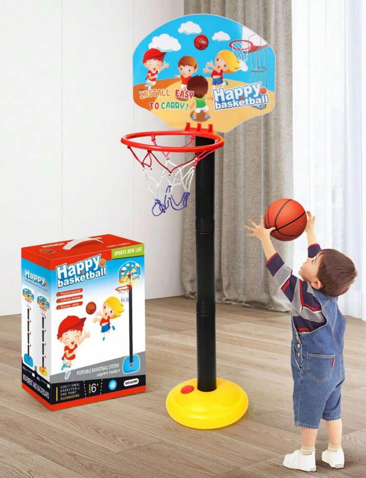 Kids Adjustable Indoor or Outdoor Basketball