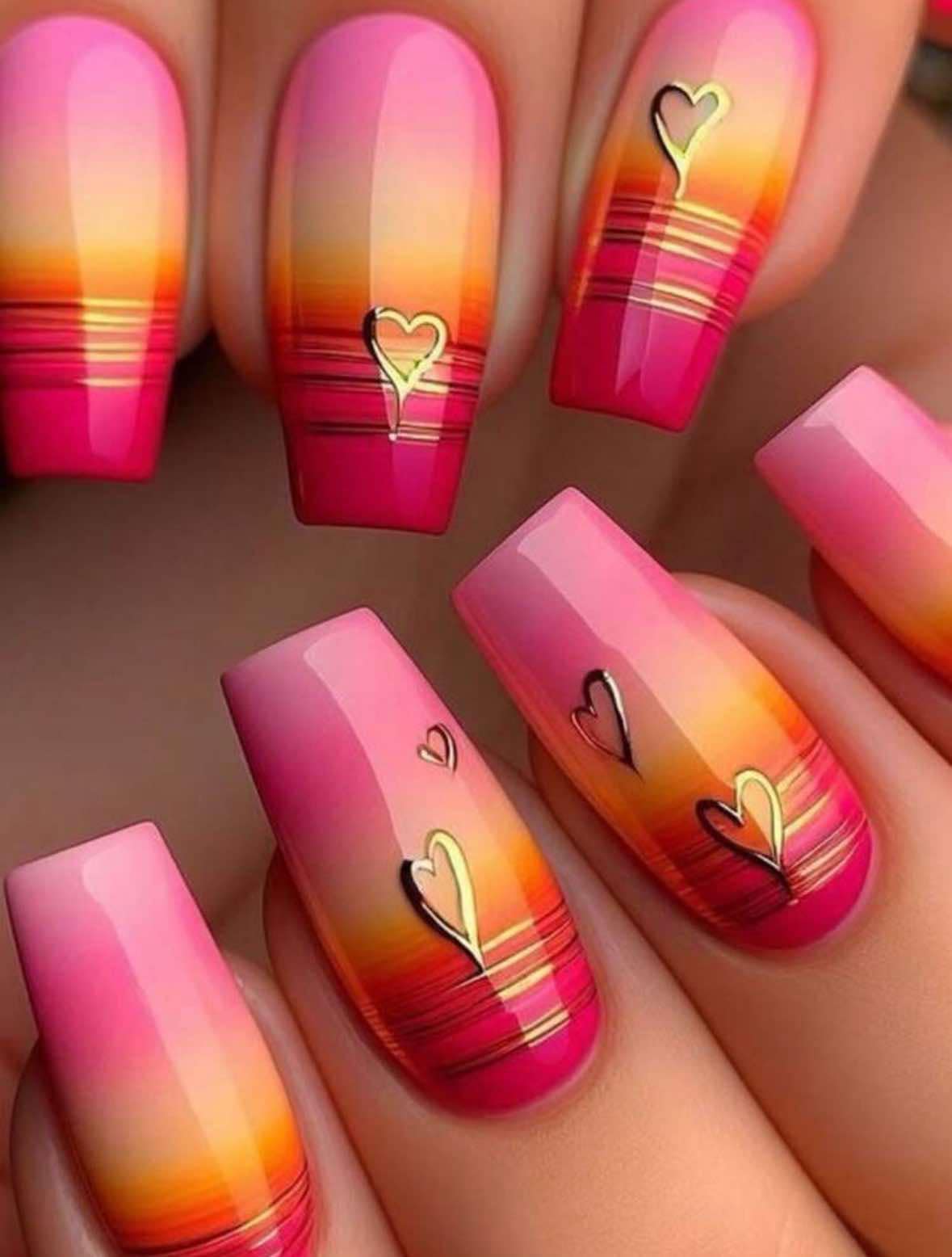 Sunset Style Nails