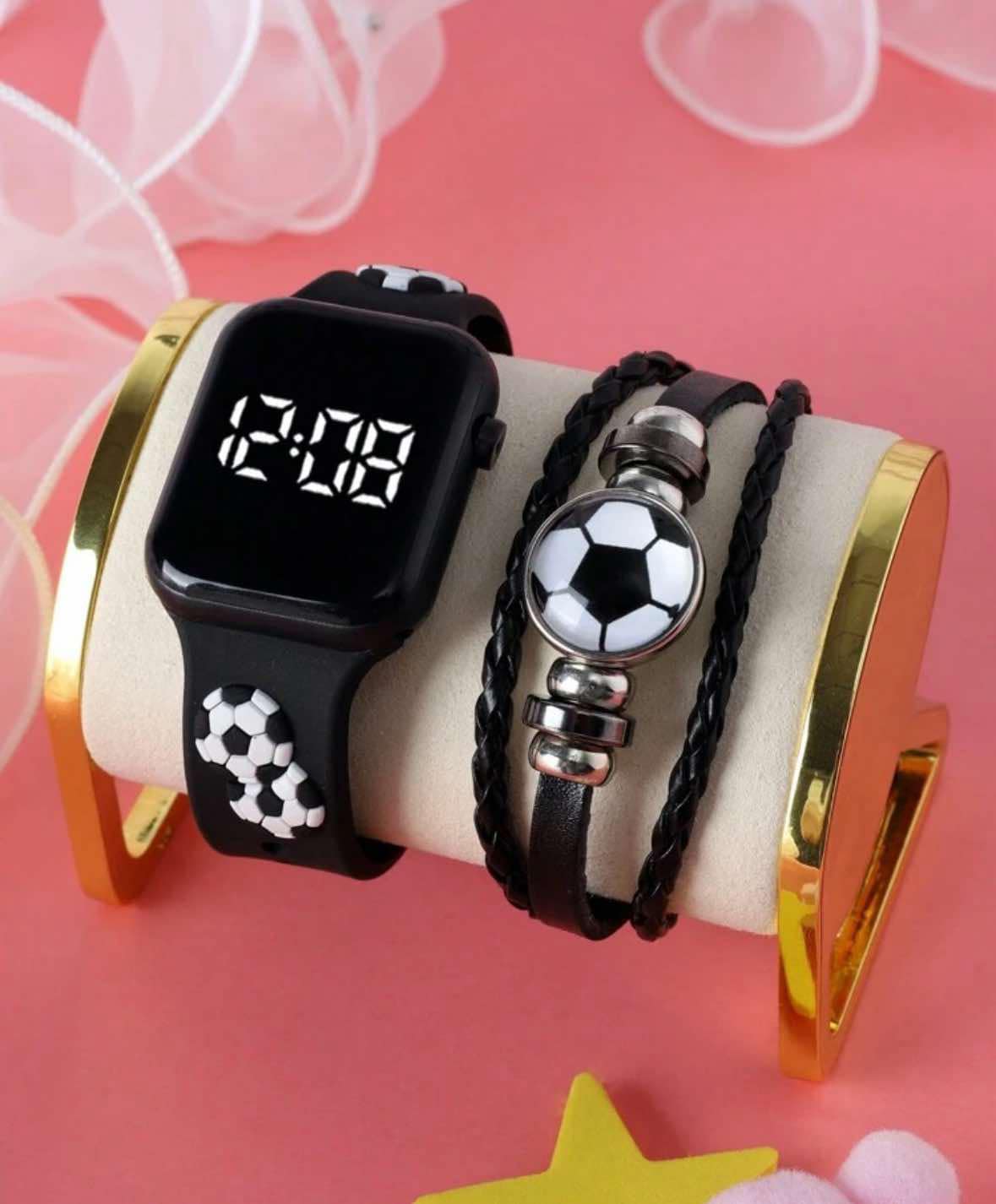 Football Watch and Bracelet