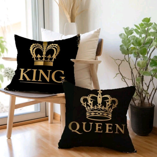 King and Queen Cushion Covers