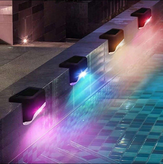 4 Pieces Solar Powered Waterproof Lights