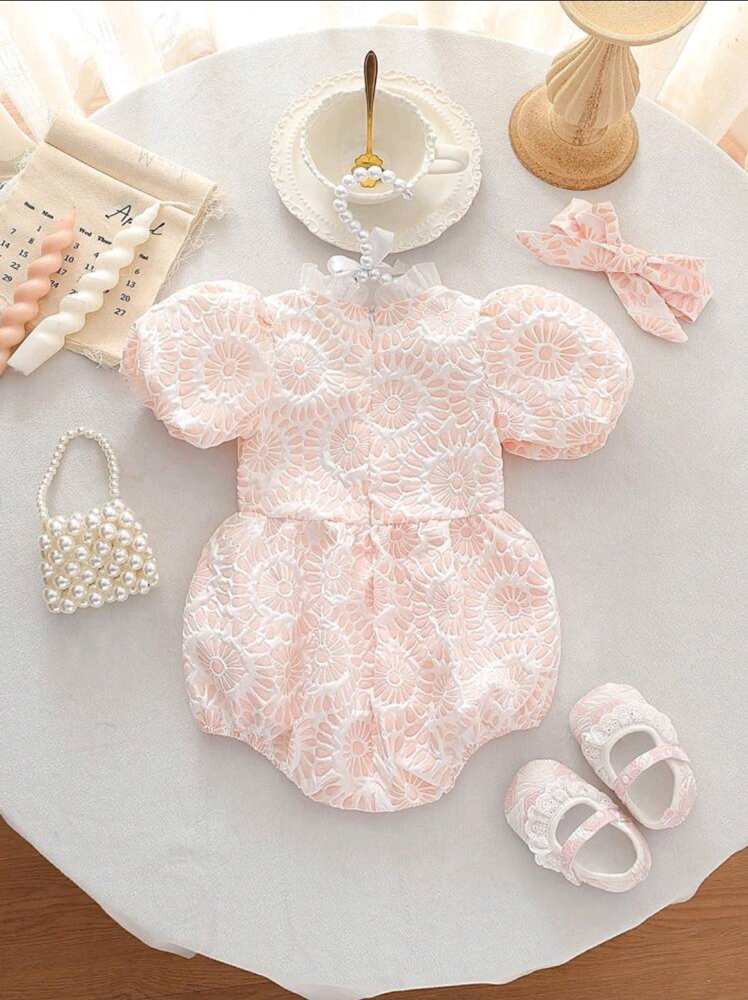 Floral Romper with Headband
