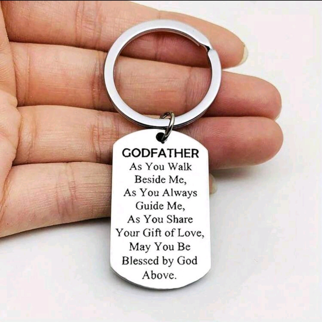 Godmother and Godfather Keyrings