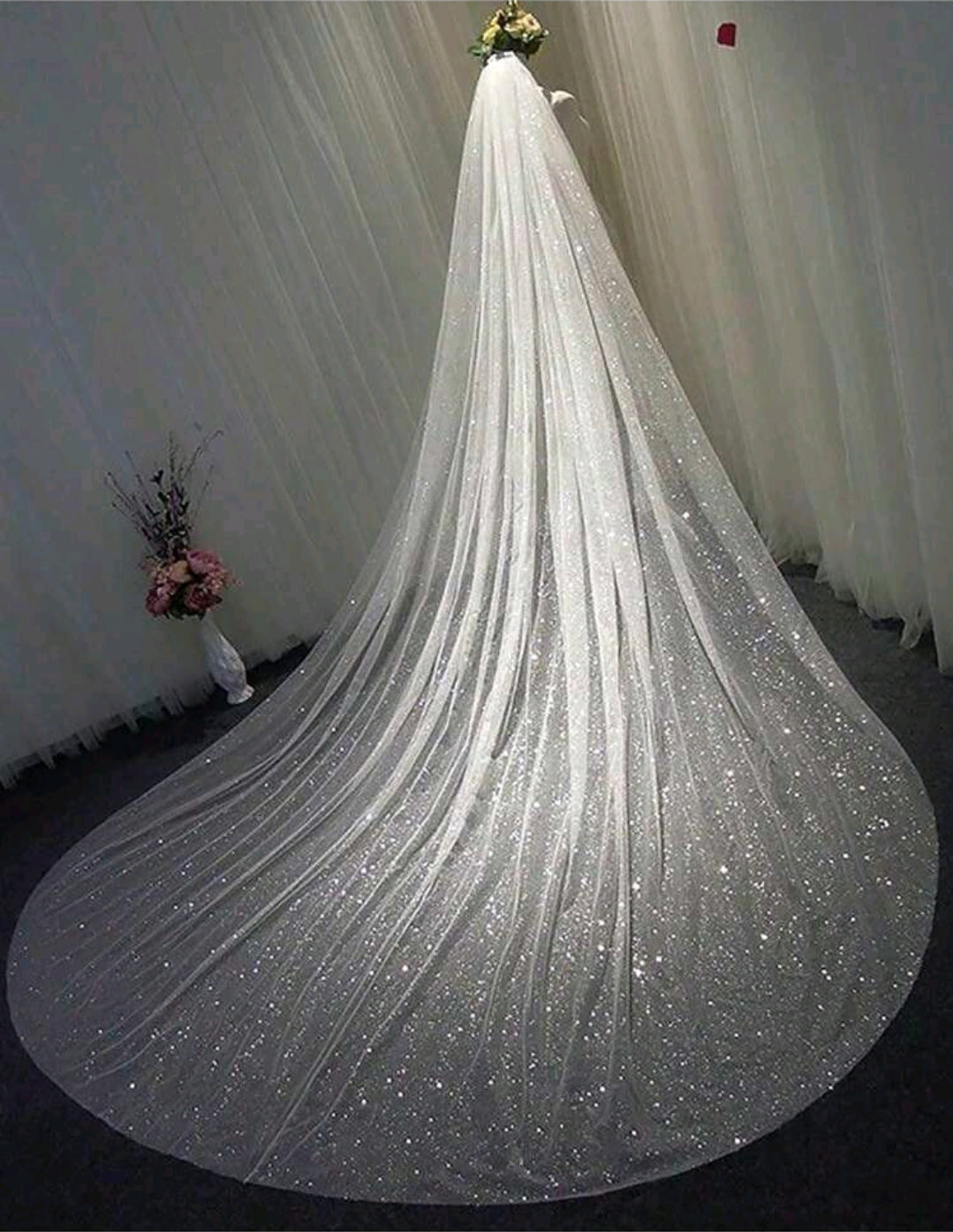Tiered Sparkle Veil