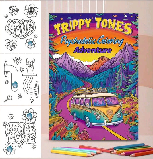 Trippy Tones Colouring Book