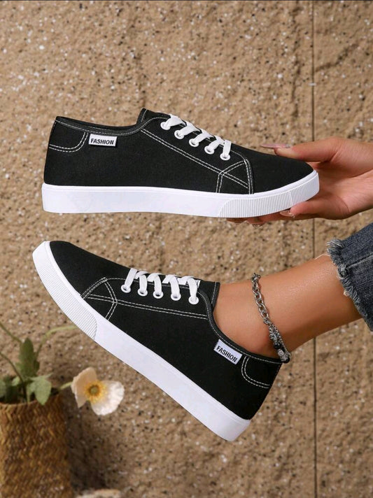 Black Canvas Shoes